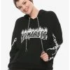 HUNIVERS Her Universe DC Comics Birds Of Prey Huntress Chain Semi-Crop Hoodie Plus Size