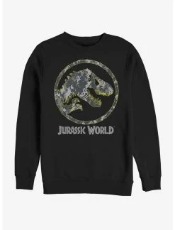 Null Jurassic World Camo Yellow Dino Sweatshirt