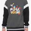OURUNVRS Disney Mickey & Friends Group Color-Block Sweatshirt