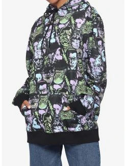 OURUNVRS Universal Monsters Faces Hoodie