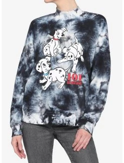 HUNIVERS Disney 101 Dalmatians Tie-Dye Sweatshirt