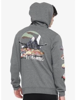 OURUNVRS Studio Ghibli Spirited Away No-Face Food Hoodie