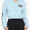 Bioworld My Hero Academia Light Blue U.A. High Crop Hoodie