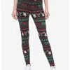 HUNIVERS Her Universe Disney Holiday Fair Isle Leggings