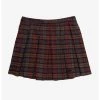 HUNIVERS The Umbrella Academy Plaid Pleated Skirt Plus Size