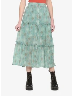 HUNIVERS Outlander Tiered Midi Skirt