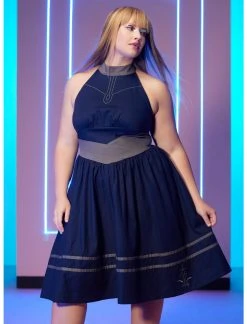 HUNIVERS Her Universe Star Wars Ahsoka Tano Halter Dress Plus Size