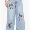 HUNIVERS Kuromi Straight Leg Jeans Plus Size