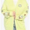 HUNIVERS Kerropi Flowers Open Cardigan Plus Size