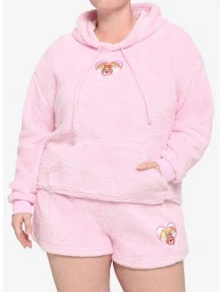 HUNIVERS Care Bears Tenderheart Bear Fuzzy Skimmer Hoodie Plus Size
