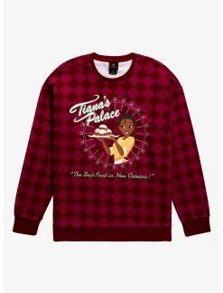 OURUNVRS Disney The Princess And The Frog Tiana's Palace Diamond Crewneck