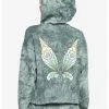 HUNIVERS Her Universe Disney Tinker Bell Wings Tie-Dye Crop Hoodie