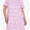 HUNIVERS Hello Kitty And Friends Pastel Collage Button-Up Dress Plus Size