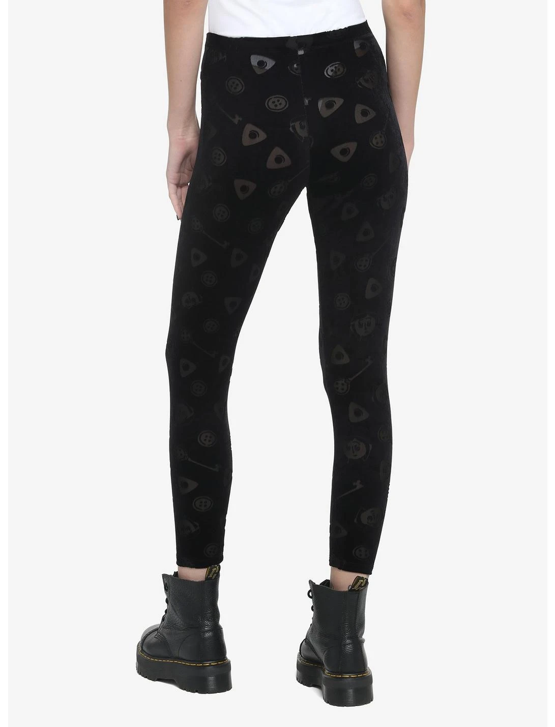HUNIVERS Coraline Velvet Mesh Icon Leggings - Image 2