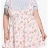 HUNIVERS Disney The Aristocats Marie Floral Suspender Skirt Plus Size