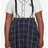 HUNIVERS Harry Potter Ravenclaw Pleated Suspender Skirt Plus Size