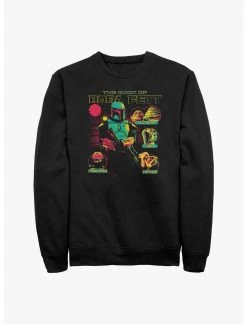 Null Star Wars Book Of Boba Fett Character Circles Sweatshirt