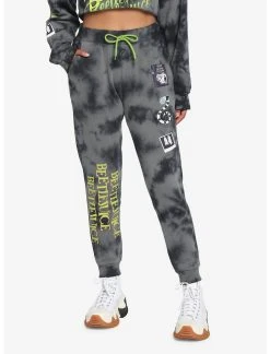 HUNIVERS Beetlejuice Icons Tie-Dye Sweatpants