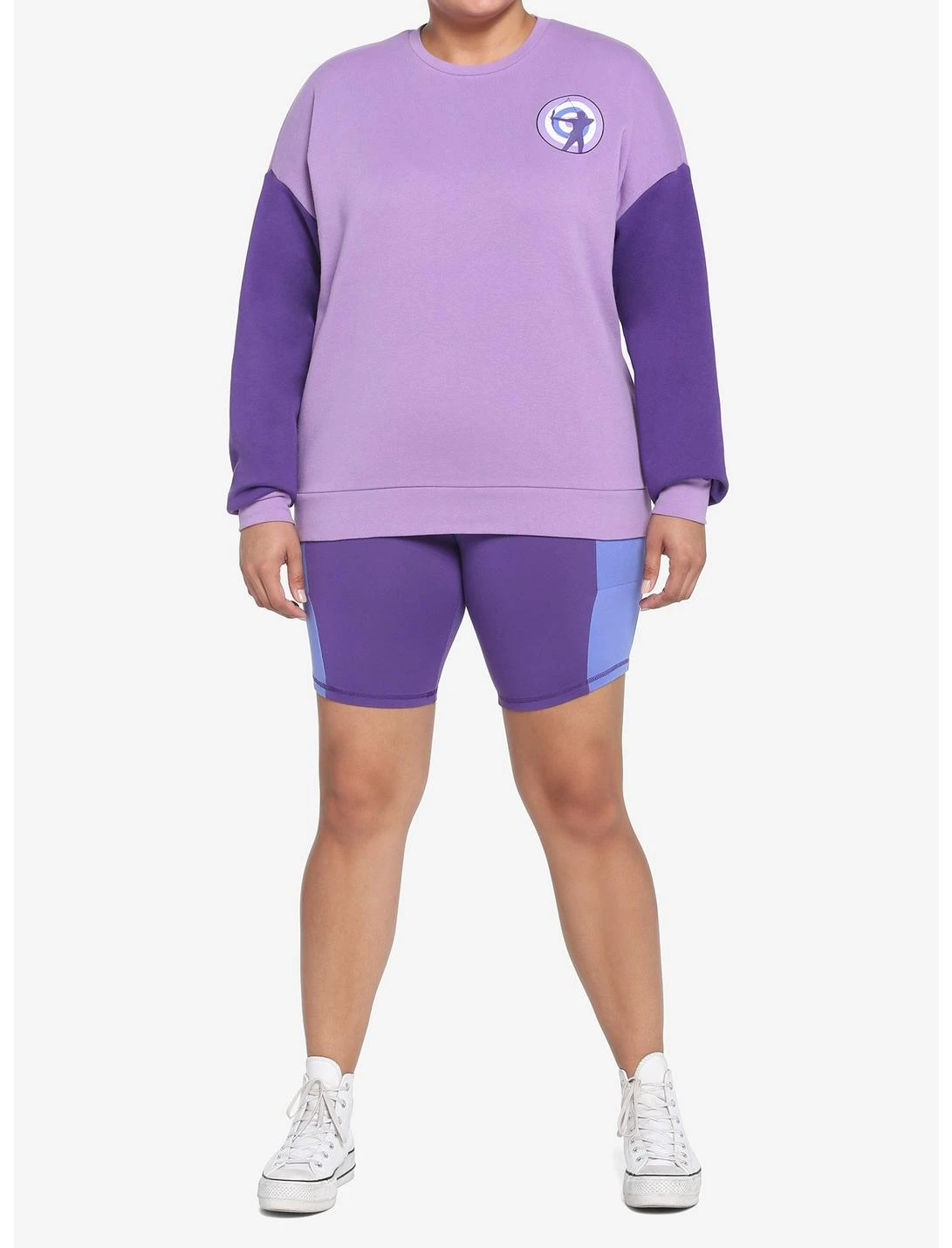 HUNIVERS Her Universe Marvel Hawkeye Kate Bishop Bike Shorts Plus Size - Image 2