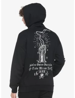 OURUNVRS Our Universe Disney Hocus Pocus Black Flame Candle Binx Hoodie