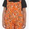 HUNIVERS Her Universe Disney Halloween Vintage Icons Soft Shortalls Plus Size