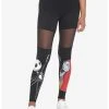 HUNIVERS The Nightmare Before Christmas Jack & Sally Mesh Leggings