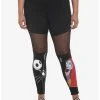 HUNIVERS The Nightmare Before Christmas Jack & Sally Mesh Leggings Plus Size