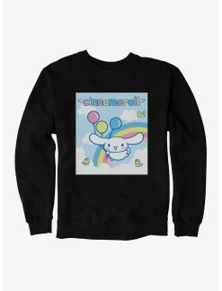Null Cinnamoroll Balloons And Rainbow Sweatshirt