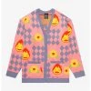 HUNIVERS Studio Ghibli Howl's Moving Castle Howl's Diamonds & Calcifer Cardigan