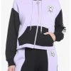 HUNIVERS Kuromi Fortune Teller Color-Block Skimmer Hoodie