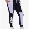 HUNIVERS Kuromi Fortune Teller Color-Block Sweatpants Plus Size
