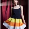 HUNIVERS Candy Corn Tiered Dress