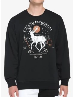 OURUNVRS Harry Potter Expecto Patronum Spell Sweatshirt