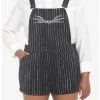 HUNIVERS The Nightmare Before Christmas Jack Pinstripe Shortalls Plus Size