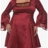 HUNIVERS House Of The Dragon Rhaenyra Targaryen Bell Sleeve Dress Plus Size