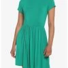 HUNIVERS Green Skater Dress