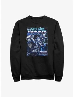 Null Marvel Thor: Love And Thunder Raise Your Hammer Sweatshirt