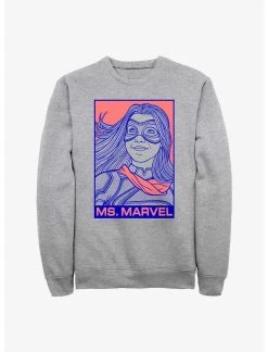 Null Marvel Ms. Marvel Pop Ms Marvel Sweatshirt
