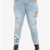 HUNIVERS Disney Bambi & Thumper Mom Jeans Plus Size