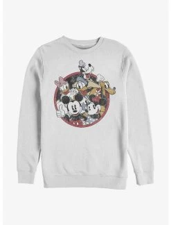 Null Disney Mickey Mouse Retro Group Sweatshirt