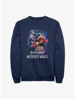 Null Marvel Doctor Strange In The Multiverse Of Madness Poster Group Sweatshirt
