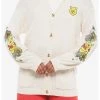 HUNIVERS Disney Winnie The Pooh Embroidered Oversized Cardigan