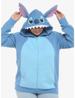HUNIVERS Disney Lilo & Stich Ears Hoodie Plus Size