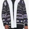 HUNIVERS Her Universe Studio Ghibli Spirited Away Fair Isle Sherpa Open Cardigan Plus Size