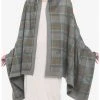 HUNIVERS Her Universe Outlander Tartan Plaid Open Shawl