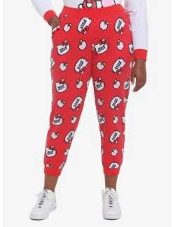 HUNIVERS Hello Kitty Apple Jogger Pajama Pants Plus Size