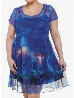HUNIVERS Avatar: The Way Of Water Mesh Dress Plus Size