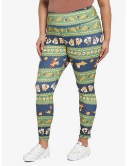 HUNIVERS Disney Chip 'N Dale Fair Isle Leggings Plus Size