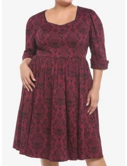 HUNIVERS Her Universe Disney The Haunted Mansion Retro Dress Plus Size
