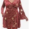 HUNIVERS Harry Potter Marauder's Map Velvet Dress Plus Size